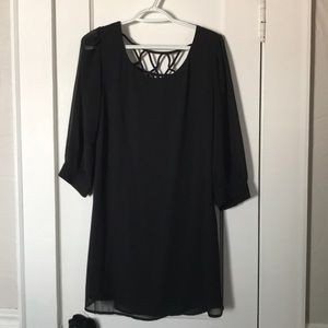 Black Dress with open neck